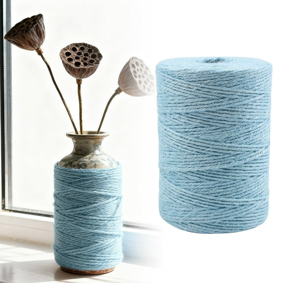 Xoxingysm Diy Knitting Diy 2Mm*200M Jute Rope Rope Made with Natural Fibers Its Tear Property Makes It Ideal for Decorating Gardens and Decorative Packaging