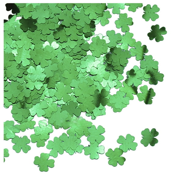 Xoxingysm Event & Party 15G Irish Holiday Green Party Confetti Party Atmosphere Decoration Supplies A Variety of Colors Sequin Decoration, 1X15G of Paper Scraps