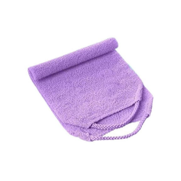 Xoxingysm Extended Exfoliating Back Scrubber with Handles 4Pcs Stretchable Back Exfoliator Shower Back Scrubber Length Back Washers Scrubbers Stretchable Pull Strap Exfoliating Washcloth, 1* Towel