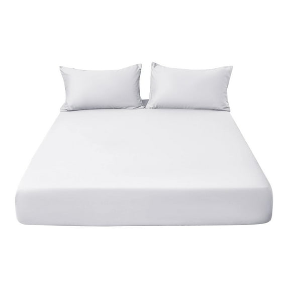 Xoxingysm Fitted Sheets,Deep Pocket Fitted Sheet,Fitted Bottom Sheet Queen Fitted Sheet Solid Color Fitted Bed Sheet Soft Bottom Sheet with 11" Deep Pocket Washed Mattress Cover Fit Bed Sheets