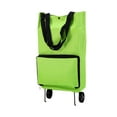 thumbnail image 1 of Xoxingysm Foldable Storage Bag Green,Shopping Bag with Wheels Portable Grocery Cart Foldable Tote Trolley Bags Large Capacity Shopping Cart for Laundry Grocery Shopping Baggage Picnic, 1 of 7