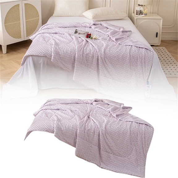 Xoxingysm Four-Piece Set 3D Ice Blanket Lightweight & Washable Summer Comforter A Class for Home Or Travel