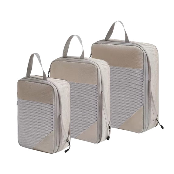 Xoxingysm Home Textile Storage Compression Packing Cubes 3/4 Set Compressible Packing Cubes with Laundry Bag Travel Packing Cubes for Carry on Luggage