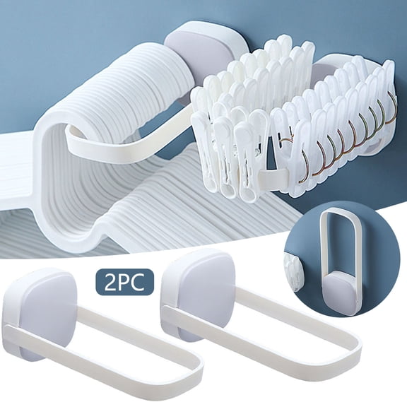 Xoxingysm Home Textile Storage Home Foldable Hanger Storage Rack Balcony Suction Wall Hanger Hanging Rack Clothes Drying Rack Clothes Peg Organizer
