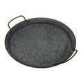 thumbnail image 1 of Xoxingysm Home Textile Storage Industrial Style Tray Galvanized Serving Tray for Coffee Table Home Decorative Centerpiece Tray Rustic Breakfast Serving Tray with Handles, 1 of 6