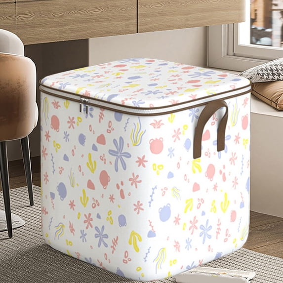 Xoxingysm Home Textile Storage Storage Bags Portable Clothes Storage Foldable Closet Organizer Storage Containers with Durable Handles