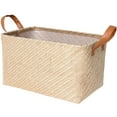 thumbnail image 1 of Xoxingysm Home Textile Storage Stylish and Functional Minimalist Woven Linen Storage Basket, 1 of 3
