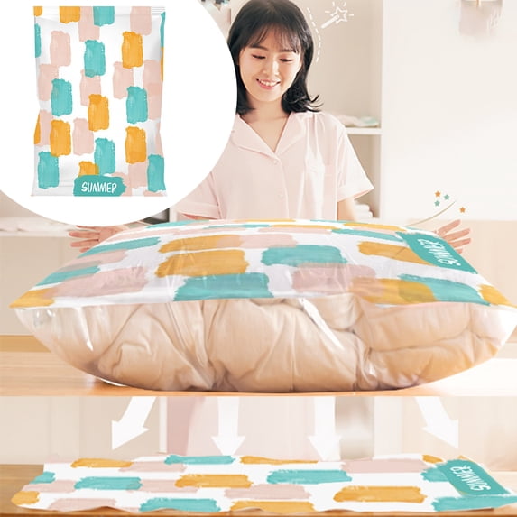Xoxingysm Home Textile Storage Vacuum Storage Bags Space Sealer Bags Airtight Compression Bags for Clothes Pillows Comforters Blankets Bedding