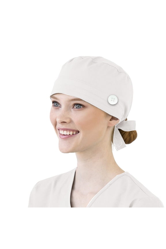 Home Textile Storage Women Cotton Bandage Adjustable Scrub Cap Sweatband Bouffant Hat Men