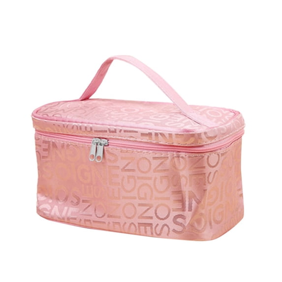 Xoxingysm Makeup Bag,Cosmetic Bag,Letter Cosmetic Bag Fashion Square Travel Portable Storage Wash Bag