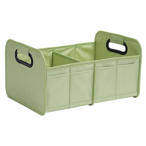 Xoxingysm Oxford Cloth Car Storage Box Foldable A,Car Trunk Organizer and Storage Small Organization Accessories for Suv/Sedan Black Trunk Organizer with Extra Insulated Bag