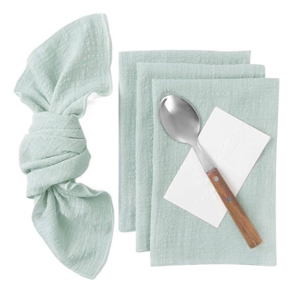 Xoxingysm Table Cloth Package Washable Cotton and Linen Napkins in 16 X 16 Inches Style Napkins Suitable for Wedding Parties Bridal Showers Birthdays Table Decorations