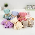 thumbnail image 1 of Xoxingysm Towel Bear Shaped Towel Warp Knitted Coral Velvet Pineapple Lattice Soft Absorbent Holiday Souvenir Gift Wedding Gift, 1 of 9
