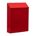 thumbnail image 1 of Xoxingysm Wall Mounted Mailbox Drop Box,Wall Hanging Mail Box,Wall Mounted Mailbox Drop Box with Lock Metal Postbox Wall Hanging Mail Box Newspaper Holder Box for Gate Outside House Decor White, 1 of 9