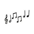 thumbnail image 1 of Xoxingysm Wall Stickers Removeable Vinyl Art Musical Note Wall Sticker Wall Home Decor Mural Diy Decals, 1X Wall Sticker, 1 of 3