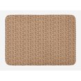 thumbnail image 1 of Xoxo Bath Mat, Pattern with Group of Doodle Heart Shapes and Xoxo Lettering Calligraphy, Plush Bathroom Decor Mat with Non Slip Backing, 29.5" X 17.5", Peach Black and White, by Ambesonne, 1 of 2
