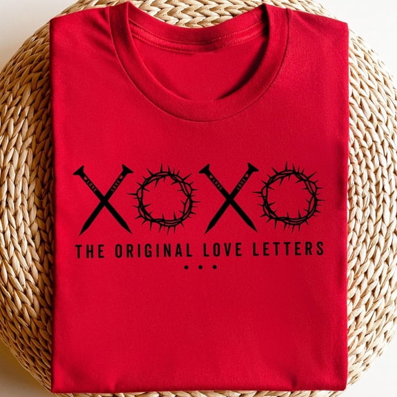 Xoxo The Original Love Letters Shirt, Jesus Christ T-Shirt, Bible Verse Shirt, Religious Love Shirt, Gift For Jesus Lover RED Unisex S-5XL Hot Trending Shirt, Vintage Birthday Gift