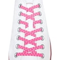 thumbnail image 1 of Xpand Laces No-Tie One Size Elastic Shoelaces- Neon Pink Reflective, 1 of 5