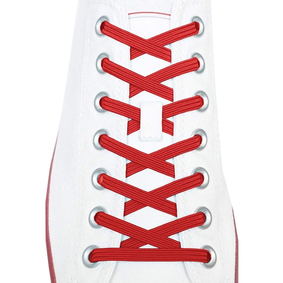 Xpand Laces No-Tie One Size Elastic Shoelaces - Red