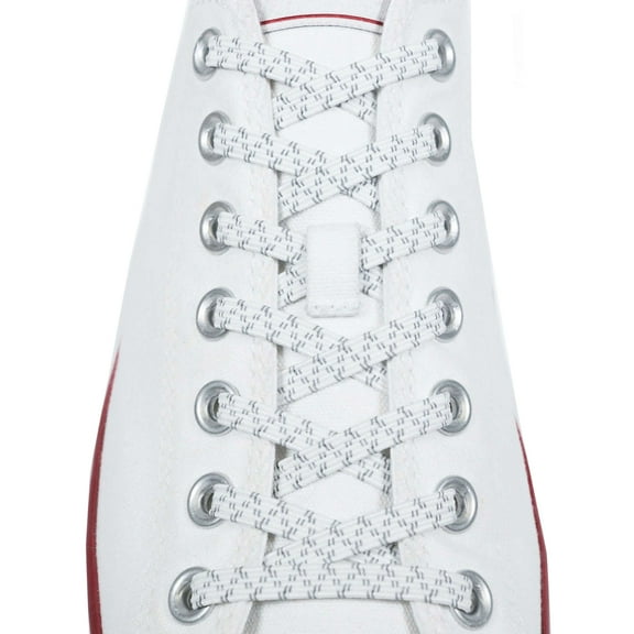 Xpand Laces No-Tie One Size Elastic Shoelaces - White Reflective