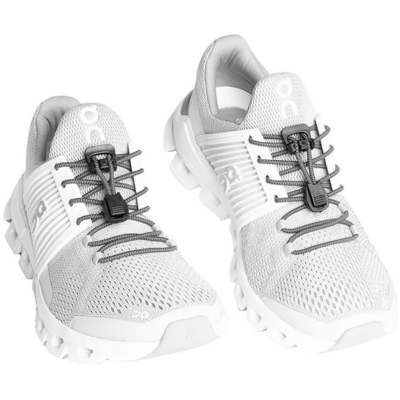 Xpand Laces No-Tie Quick-Release Elastic Shoelaces - Gray