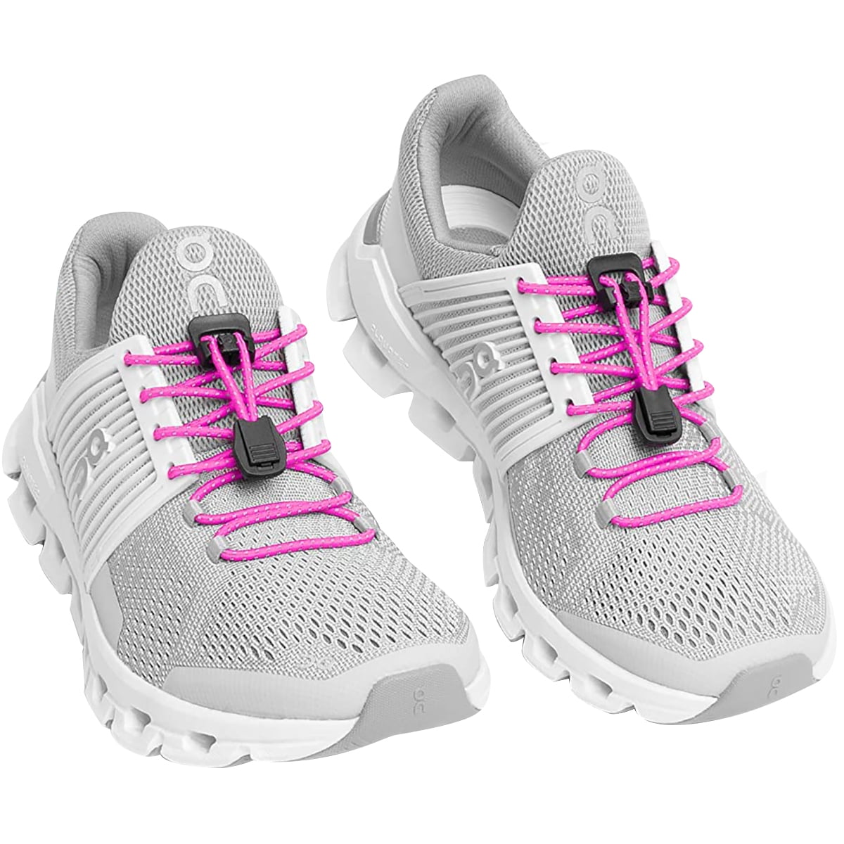 Xpand Laces NoTie QuickRelease Elastic Shoelaces Neon Pink