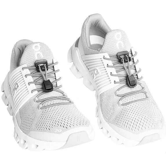 Xpand Laces No-Tie Quick-Release Elastic Shoelaces - Steel
