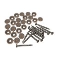 thumbnail image 1 of Xpanse No. 2 x 1-1/2 in. L Square Gray Screen Panel Fastener Kit 12 pk, 1 of 5
