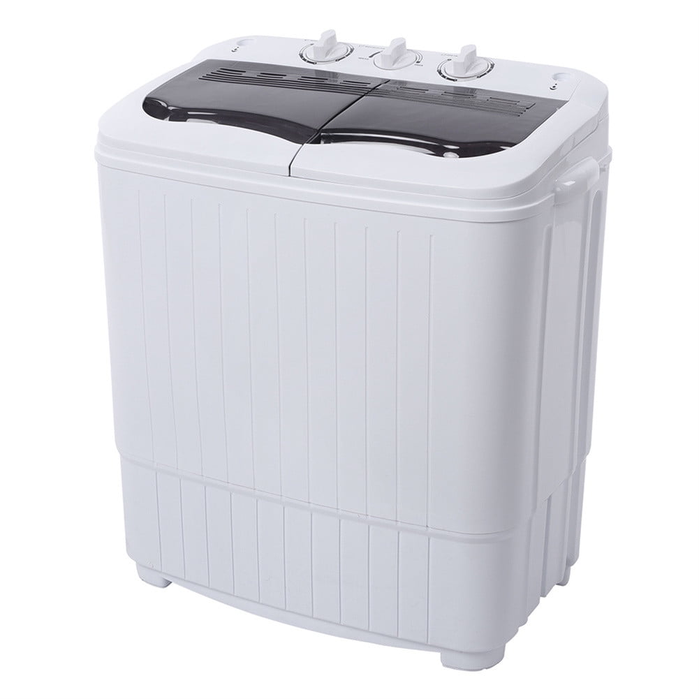 Winado 14.3lbs 2-in-1 Mini Compact Twin Tub Washing Machine 16.5lbs Wa