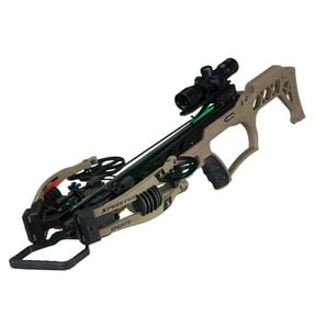 Xpedition Archery Xpedite 420 Crossbow, 420 FPS, 4x32 Illuminated Scope, 5-Bolt Quiver, Rope Cocker, 3 Xit-20 Bolts, Flat Dark Earth (XACW1004)