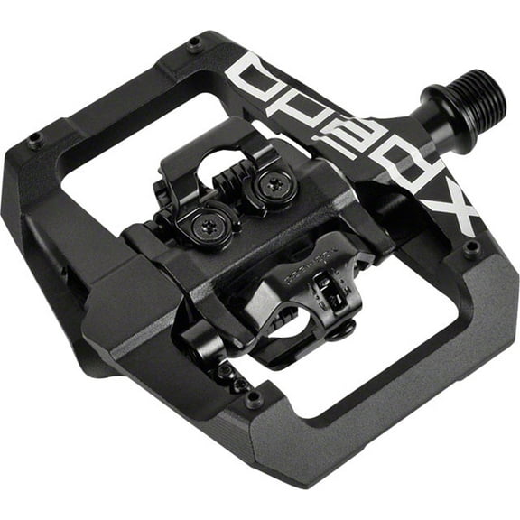 Xpedo GFX Dual Sided Clipless Platform Pedals 9/16" Chromoly Axle Aluminum Black