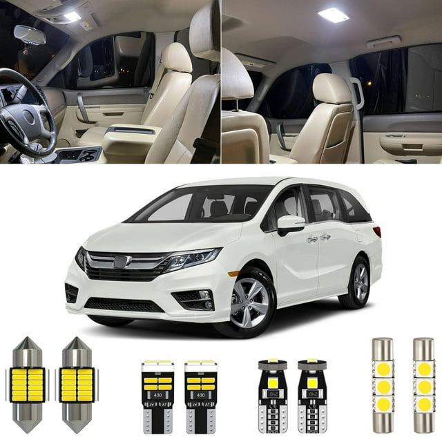 Xpismii 15 Piece 6000K STF9 White Odyssey Interior LED Light Kit