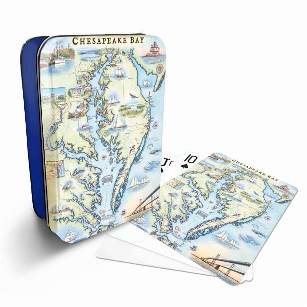 Xplorer Maps PLCD_CB Chesapeake Bay Map Playing Cards - Walmart.com