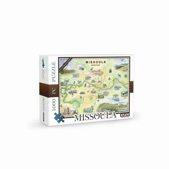 Xplorer Maps PZMCB_CR Costa Rica Map Jigsaw Puzzle - 1000 Pieces