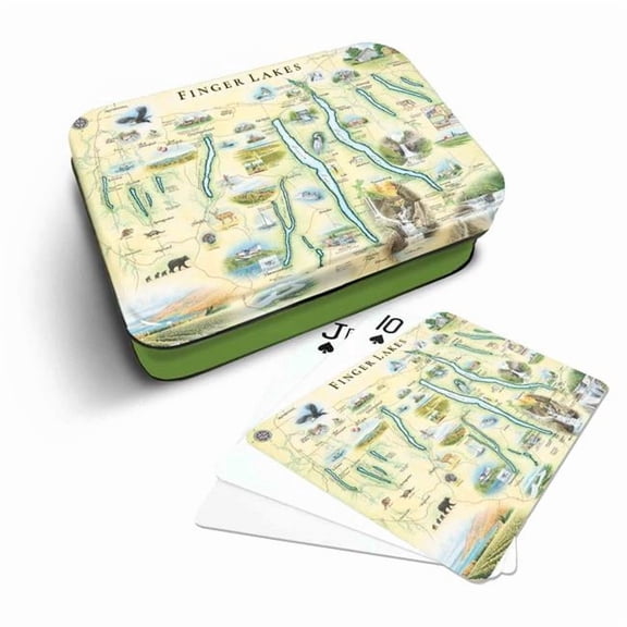 Xplorer Maps PLCD_FLX Finger Lakes Map Playing Cards