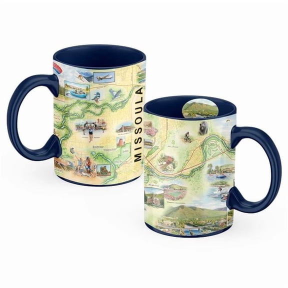 Xplorer Maps MUGCM_MSLA Missoula Map Ceramic Mug