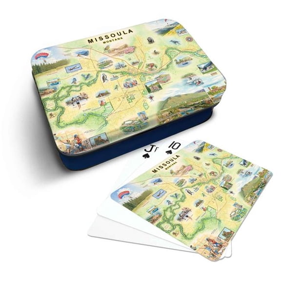Xplorer Maps PLCD_MSLA Missoula Map Playing Cards