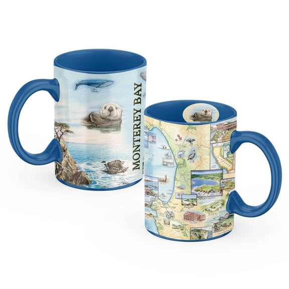 Xplorer Maps MUGCM_MB Monterey Bay Map Ceramic Mug