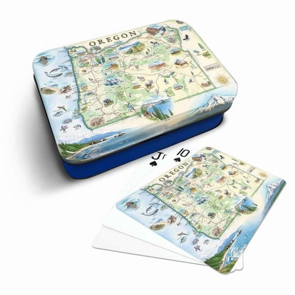 Xplorer Maps PLCD_OR Oregon State Map Playing Cards
