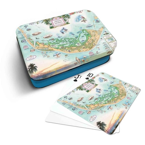 Xplorer Maps PLCD_SBCP Sanibel and Captiva Islands Map Playing Cards