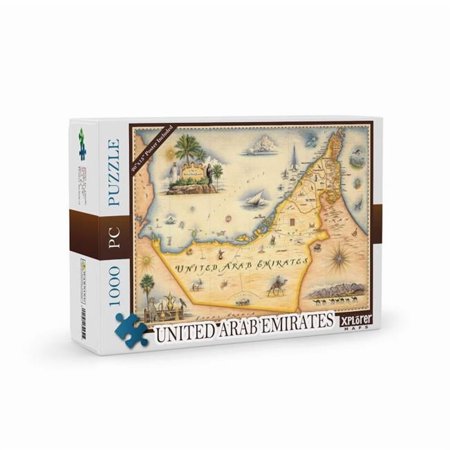 Xplorer Maps PZMCB_UAE United Arab Emirates Map Jigsaw Puzzle - 1000 Pieces
