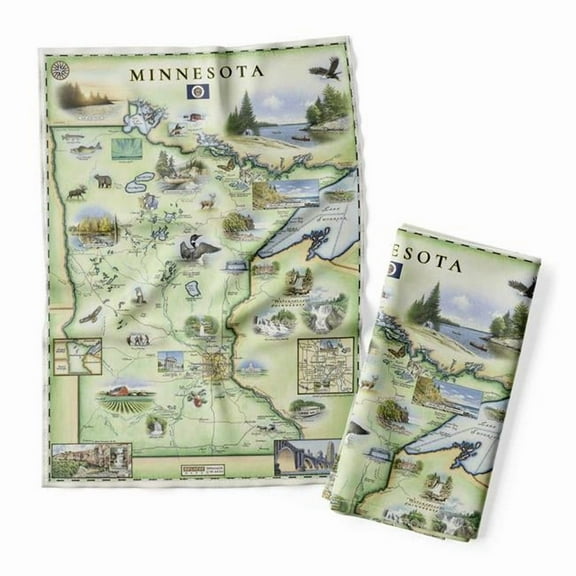 Xplorer Maps DT_UT Utah State Map Kitchen Towel