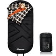 thumbnail image 1 of XplrKamp Camping Sleeping Bag for Adults, XL Oversized Flannel Sleep Bags for 3 Seasons Cold & Warm Weather, Extra Wide for Big & Tall, Lightweight, 1 of 11