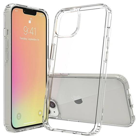 Xpm Case for Apple iPhone 13 Mini (5.4") Hybrid Transparent Clear Acrylic Back Hard PC & TPU Bumper Extra Shock-Absorb Cover for iPhone 13 Mini / 5.4" - Clear
