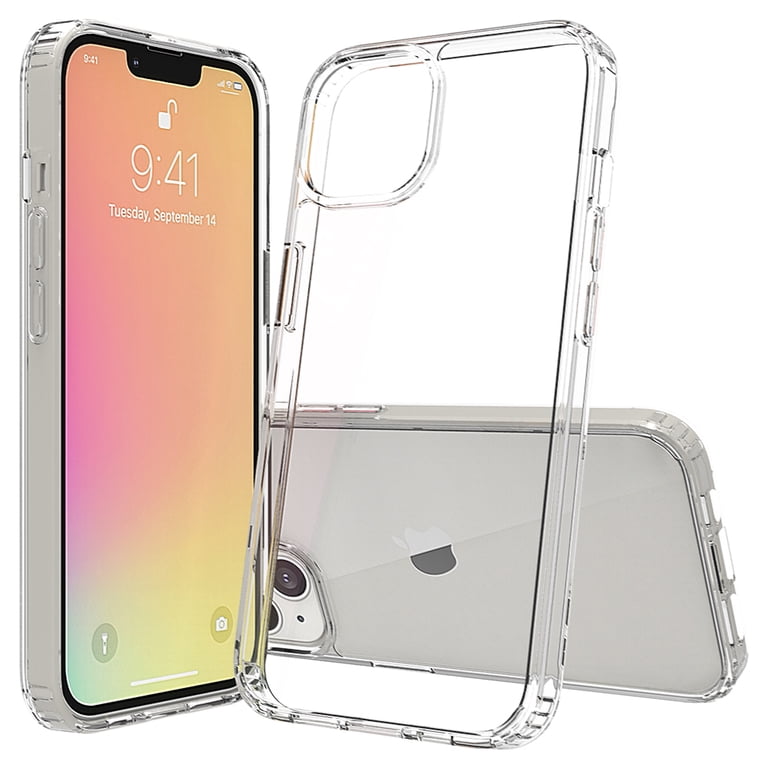 Xpression Case For Apple IPhone 13 Mini (5.4") Thin Transparent Silicone Soft Skin Flexible TPU Gel Rubber Candy Gummy Protective Hybrid Phone Cover [Black