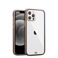 thumbnail image 1 of Xpm Case for Apple iPhone 13 Pro (6.1") Hybrid PC Bumper Plating with Raised Camera Protection Shockproof Slim Frame TPU Cover for iPhone 13 Pro - Clear / Black, 1 of 8