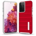thumbnail image 1 of Xpm Case for Samsung Galaxy S21 Ultra (6.8") Hybrid Tuff Armor Rugged Texture Rubber Dual Layers TPU+PC Drop Protection Cover for Galaxy S21 Ultra - Red, 1 of 5