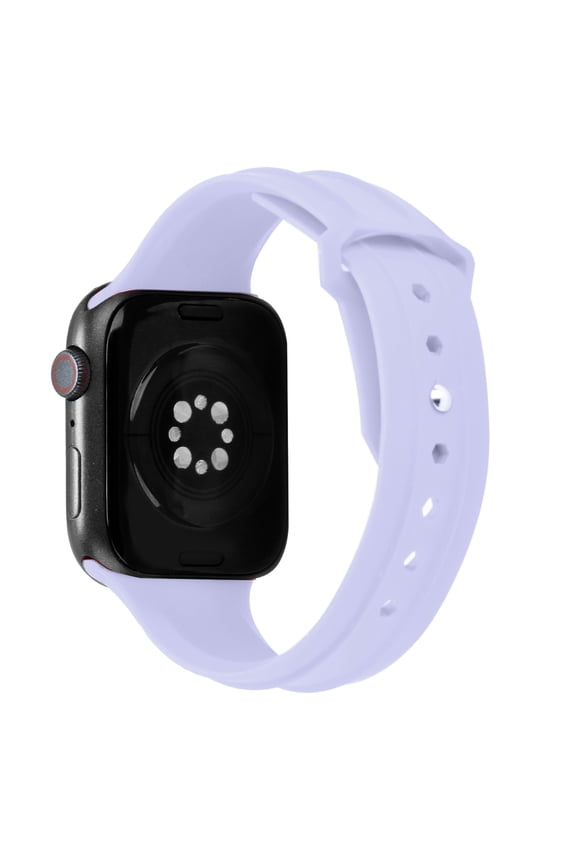 Xpm Compatible with Apple Watch Size 38/40/41mm Fashion Soft Silicone Gel Replacement Wristband Watch Band Strap for iWatch [ Purple ]