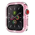 thumbnail image 1 of Xpm Screen Protector for Apple Watch 45mm Series 9 Clear Screen Protector Full Coverage with Double Edge Diamond Bling Frame for iWatch 45 MM - Pink, 1 of 8