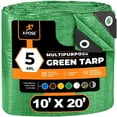 thumbnail image 1 of Xpose Safety Green Poly Tarp 10' x 20' - Multipurpose - 5 Mil Thick Polyethylene, 1 of 8